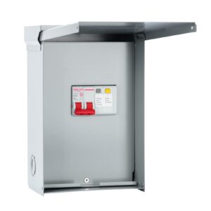 60 Amp Spa Panel with 3-Pole 60 Amp GFCI Breaker, IP 65 Waterproof, Ideal for Spas, Hot Tubs, Swimming Pools, Home