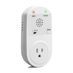 Power Failure Alarm with High/Low Voltage Alert, LED Indicators, 100-120dB Adjustable Alarm, Perfect for Refrigerators, Freezers, and Sewage