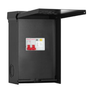 50 Amp Spa Panel with 3-Pole 50 Amp GFCI Breaker, IP 65 Waterproof, Ideal for Spas, Hot Tubs, Swimming Pools, Home