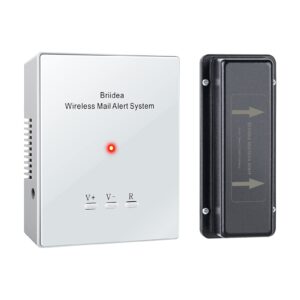 Mailbox Alarm, 500ft Wireless Mailbox Alert with LED Light Flashing and Sound Reminders
