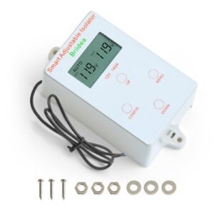 Adjustable Dual Battery Isolator Kit, 12V 140Amp Voltage Sensitive Relay with LCD Display for Easy Voltage Monitoring and Parameter Adjustment, Suitable for ATV UTV RV Marine Truck